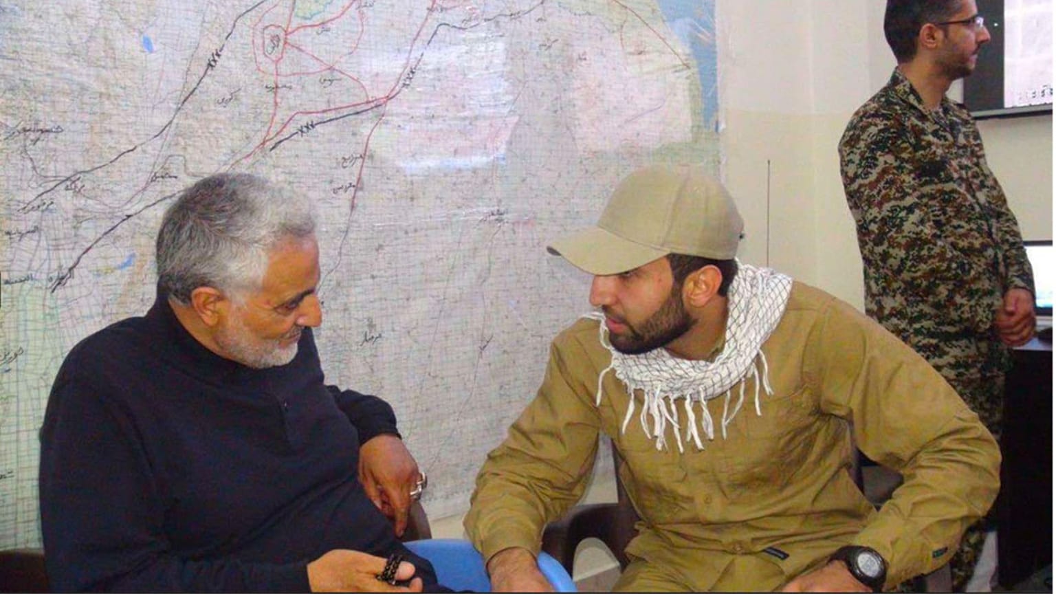 محمد سعدی به همراه قاسم سلیمانی