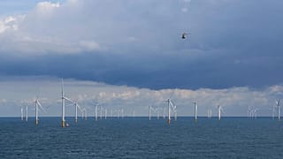 Arşiv: Belçika kıyıları açıklarındaki Kuzey Denizi’nde, Modular Offshore Grid yakınlarında rüzgar türbinleri, 9 Eylül 2019