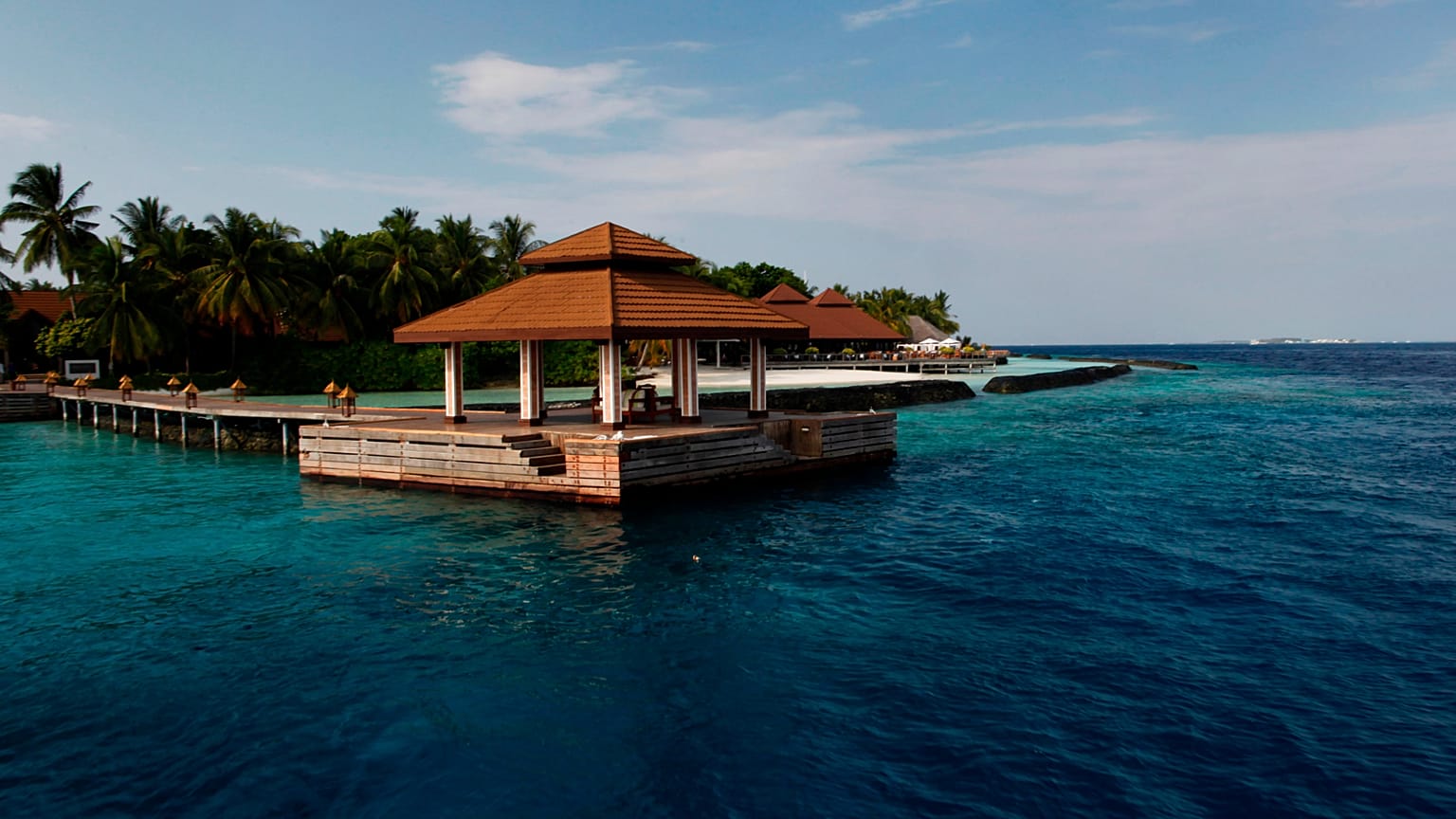 Resort in Malé auf den Malediven - Archivaufnahme