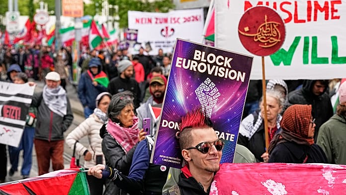 Eurovision final in Vienna overshadowed by protests over Israel’s participation