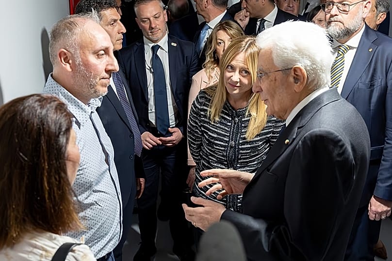 Sergio Mattarella y Giorgia Meloni se reúnen con la persona que intervino para detener al responsable del intento de masacre en Módena.