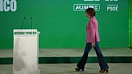 María Jesús Montero durante la campaña electoral andaluza.