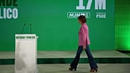 María Jesús Montero durante la campaña electoral andaluza.