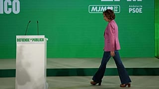 María Jesús Montero durante la campaña electoral andaluza.