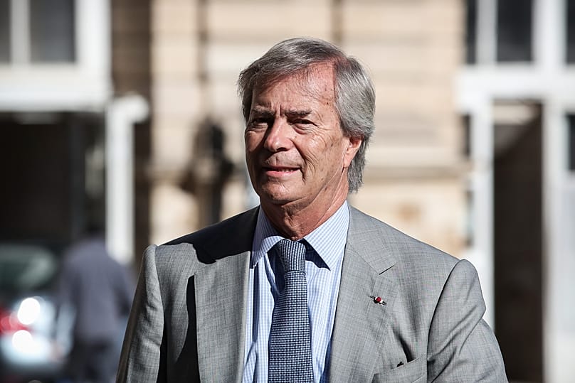 Vincent Bolloré arrive au Sénat le mercredi 22 juin 2016, à Paris