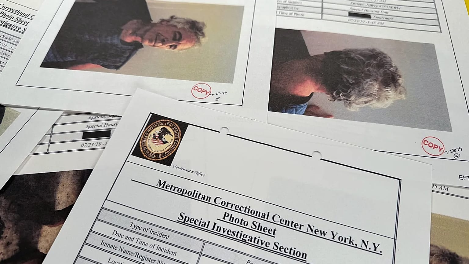 A document that was included in the US Department of Justice release of the Jeffrey Epstein files, 10 February, 2026