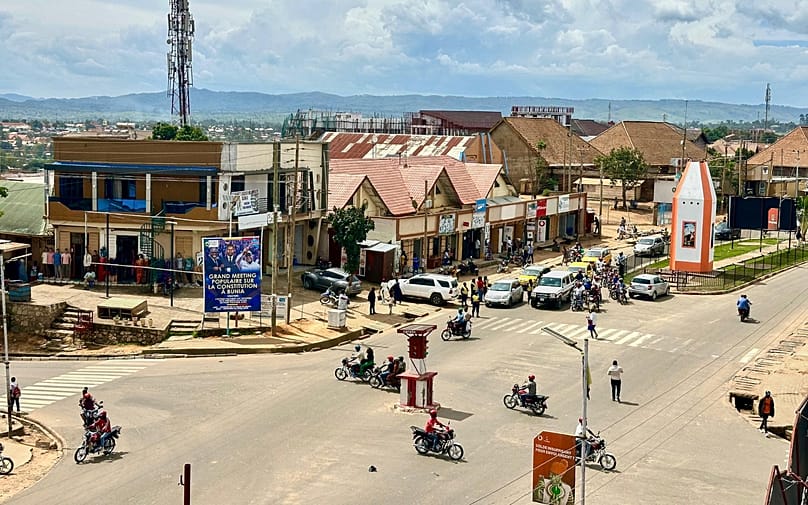 Vue générale de Bunia, où des foyers d'Ebola ont été confirmés dans la province d'Ituri, au Congo, le vendredi 15 mai 2026.