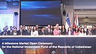 A celebratory opening ceremony marked the start of trading for UzNIF on the London Stock Exchange.