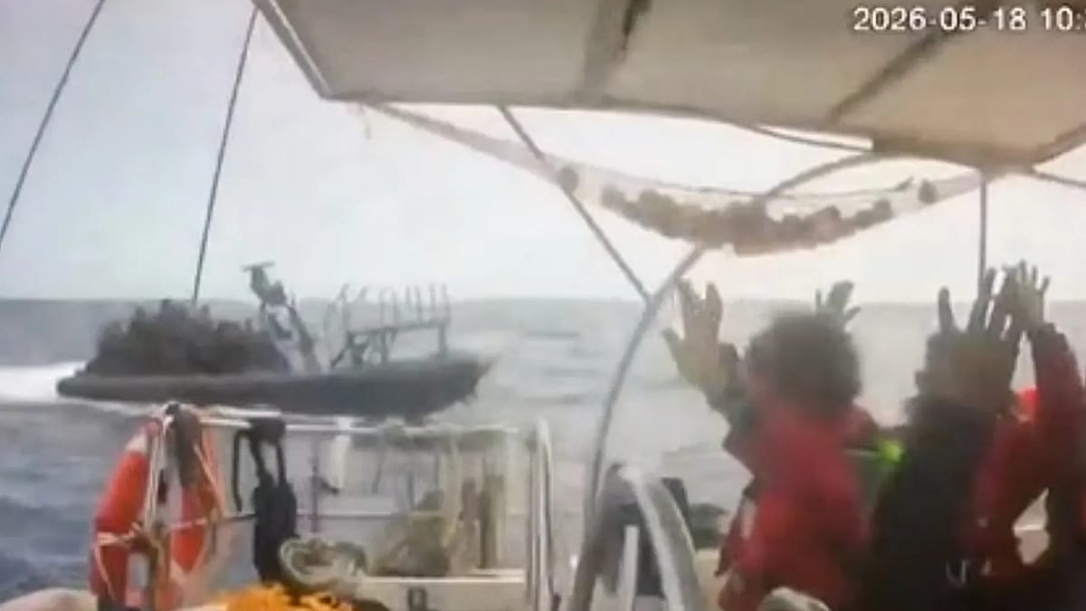 Gaza-bound aid flotilla says it is 'under attack' as Israel intercepts fleet off Cyprus