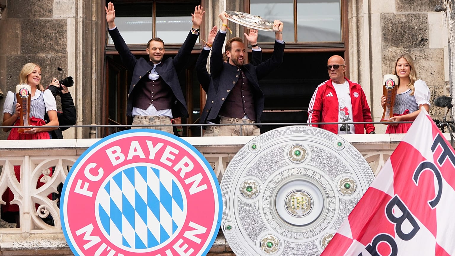 FC Bayern München feiert Bundesliga-Sieg in München, 17. Mai 2026