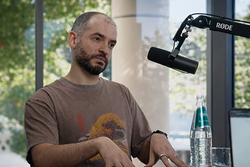 FILE. Co-founder and Chief Scientist of Safe Superintelligence Ilya Sutskever during an interview in December 2025