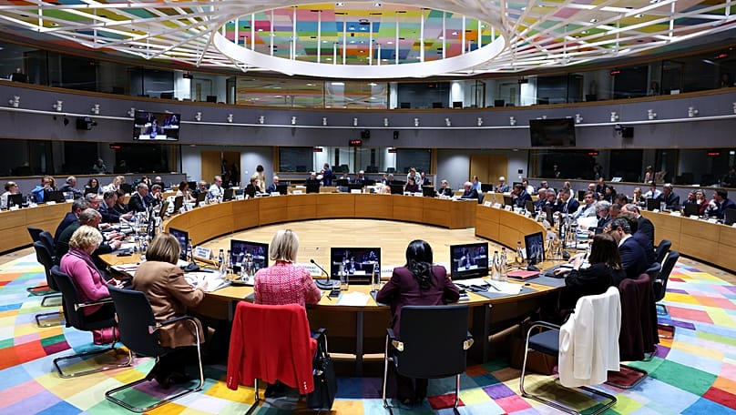EU foreign ministers in Brussels.