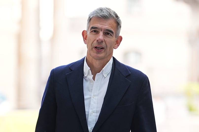 Matt Brittin, the new BBC director-general, arrives for his first day of work at BBC Broadcasting House in London, 18 May, 2026