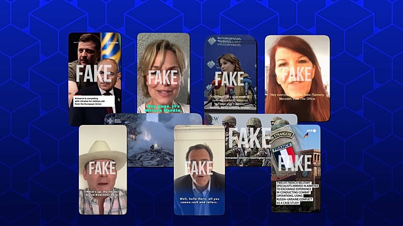 Fake media reports spread by Russian disinformation network "Matryoshka".