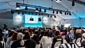 Azerbaijan's President Ilham Aliyev addresses those gathered at the World Urban Forum in Baku, 18 May 2026