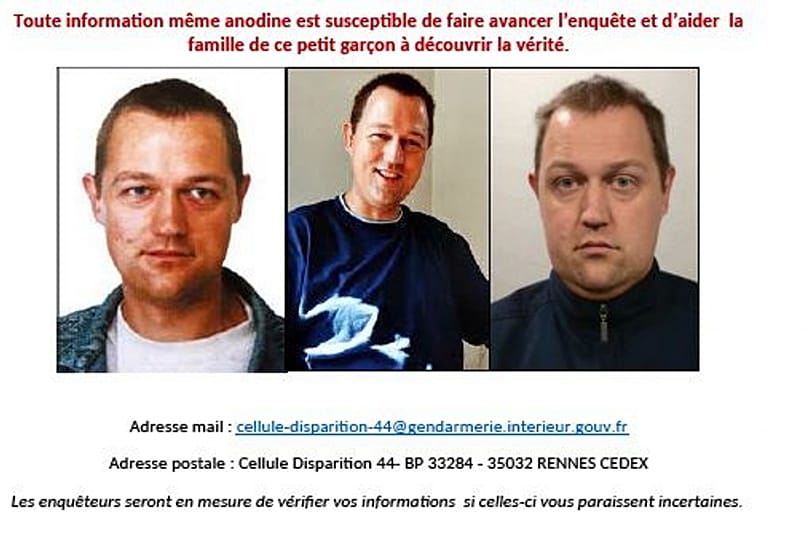L'avis de recherche concernant Martin Ney diffusé par les enquêteurs de Rennes