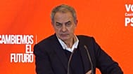 Zapatero durante un mitin del PSOE, marzo de 2026.