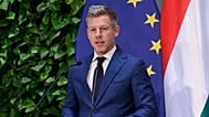 Hungarian Prime Minister Peter Magyar speaks during a press conference following the meeting of the government in Budapest, Hungary, Monday, May 18, 2026. (Robert Hegedus/MTI 