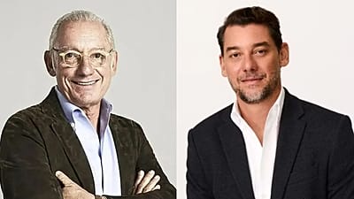 Isak Andic, owner of Mango, and his son, Jonathan Andic.