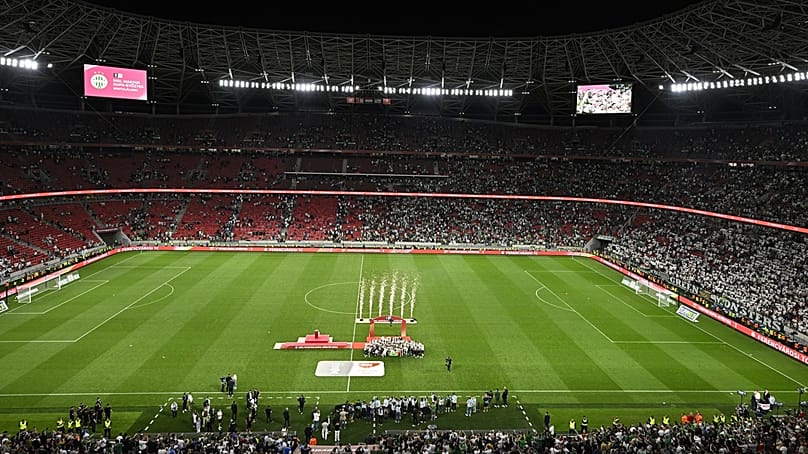 A Puskás Arénában játszották az FTC - ZTE (1-0) Magyar Kupa döntőt is 2026. május 9-én