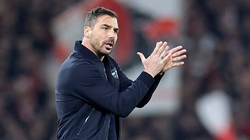 Lőw Zsolt, az RB Leipzig vezetőedzője a labdarúgó Német Kupa elődöntőjében játszott VfB Stuttgart-RB Leipzig mérkőzésen Stuttgartban 2025. április 2-án