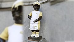 Manneken-Pis porte un costume Fair Play pour marquer la célébration annuelle