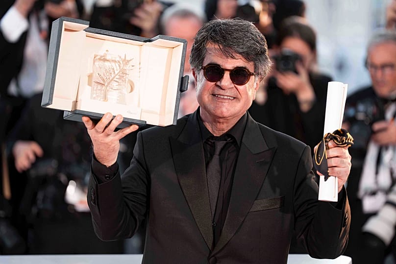 Jafar Panahi with his Palme d'Or - 2025