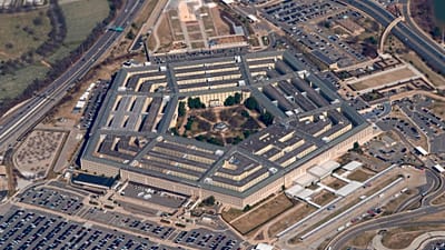 An aerial view of the Pentagon in Arlington County, Virginia, in 2022.
