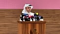 Qatar's Ministry of Foreign Affairs spokesperson Dr. Majed Al-Ansari delivers press briefing on May 19, 2026.
