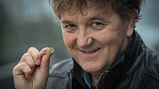 Scherer Péter a Karinthy-gyűrűvel -  Budapest, 2020. november 23.
