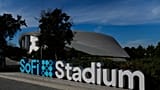 FILE - The exterior of SoFi Stadium is seen before an NFL football game on Dec. 19, 2024, in Inglewood, Calif. (