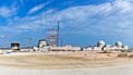 This undated photograph released by the United Arab Emirates' state-run WAM news agency, shows the under-construction Barakah nuclear power plant in Abu Dhabi's Western desert