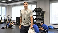 Fabio Cannavaro during Uzbekistan national team training in Tashkent.
