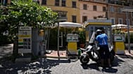 Pompa di benzina, Roma, 2022, foto d'archivio