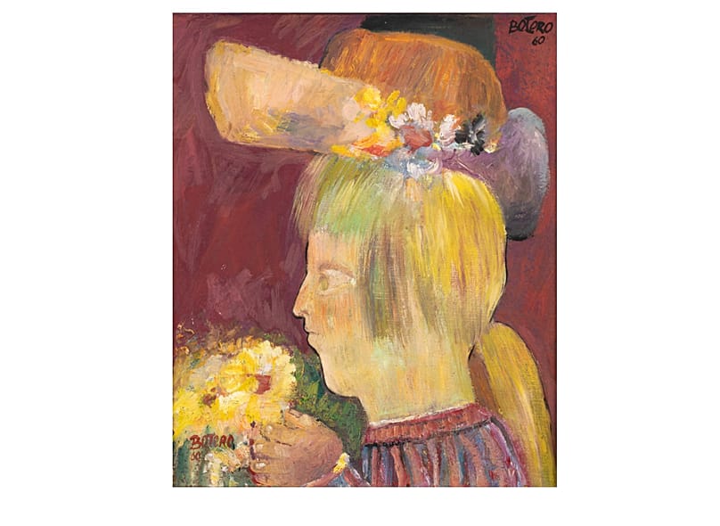 'Niña con flores' (1960), de Fernando Botero