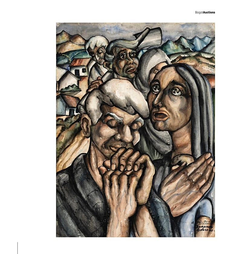 ''La Plegaria' (1949) fue la primera obra que Fernando Botero vendió en su carrera artística.