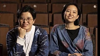 Yáng Shuāng-zǐ and Lin King, author and translator of Taiwan Travelogue