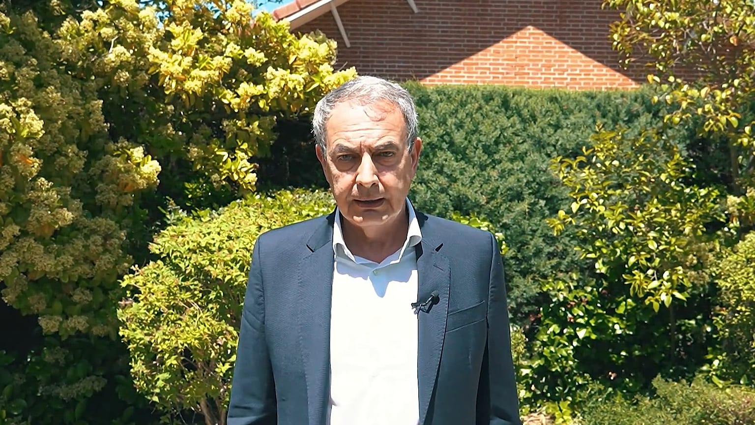 José Luis Rodríguez Zapatero, durante una parte del vídeo que lanzó para defender su inocencia