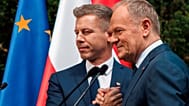Premier Węgier Péter Magyar i premier Polski Donald Tusk w Warszawie, 20.05.2026 r. 
