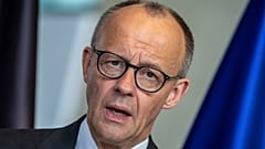 Bundeskanzler Friedrich Merz (CDU) bei einer Pressekonferenz in Berlin, 18. Mai 2026