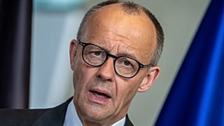 Bundeskanzler Friedrich Merz (CDU) bei einer Pressekonferenz in Berlin, 18. Mai 2026