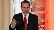 Wicepremier Polski Radosław Sikorski przemawia podczas ceremonii wręczenia Nagrody im. Lecha Wałęsy „Solidarność” 2 września 2025 r., w Coral Gables na Florydzie. 