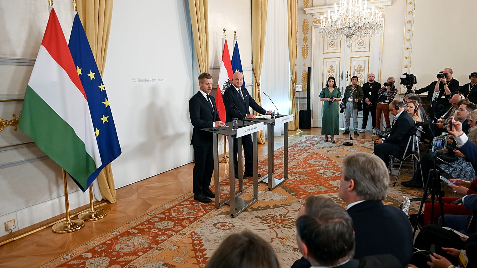 Magyar Péter Bécsben 2026. május 21-én