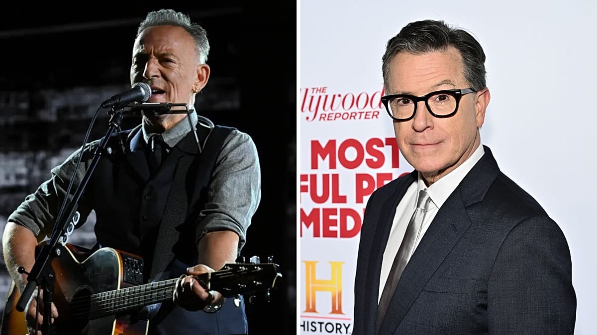 Bruce Springsteen critica a Donald Trump en el penúltimo programa de Stephen Colbert