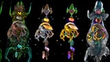 Scansioni trasparenti del topo, codificate a colori e annotate da MouseMapper per l’analisi delle patologie a livello dell’intero corpo.