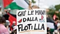 Manifestazione contro Israele e l'arresto degli attivisti della Global Sumud Flotilla