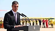 Pedro Sánchez presenta la campaña de lucha contra incendios forestales 2026 en la Base Aérea de Torrejón de Ardoz, Madrid, jueves 21 de mayo de 2026.
