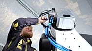 A new laser ground station is beginning operations in Greece.