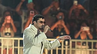 Bad Bunny, durante uno de los conciertos de su gira