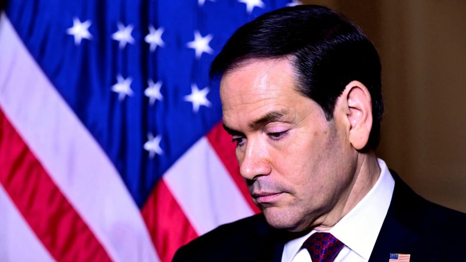 US Secretary of State Marco Rubio attends at a press conference at the US Embassy in Rome, Friday, May 8, 2026